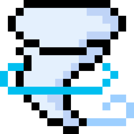 tornado Pixel Linear color icoon