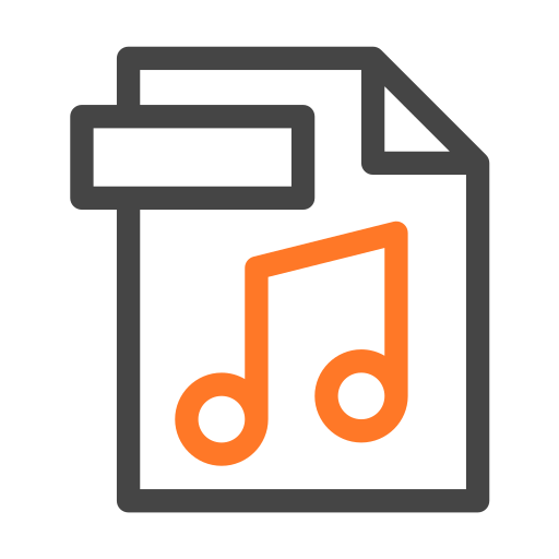 mp3 Generic color outline icon