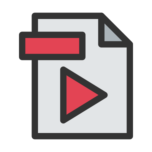Видео файл Generic color lineal-color иконка
