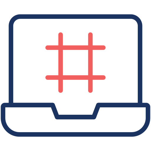 Hash Generic color outline icon