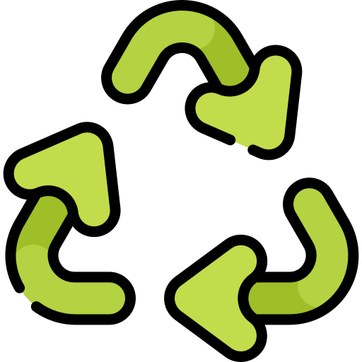 reciclar Kawaii Lineal color icono