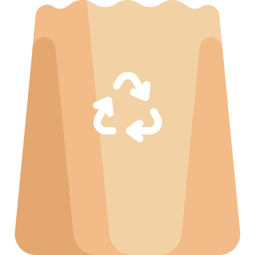 Paper bag Kawaii Flat icon