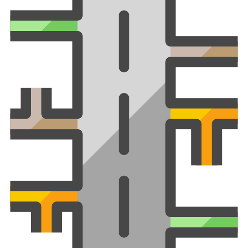 estrada Generic color lineal-color Ícone