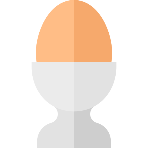 Egg cup Basic Straight Flat icon