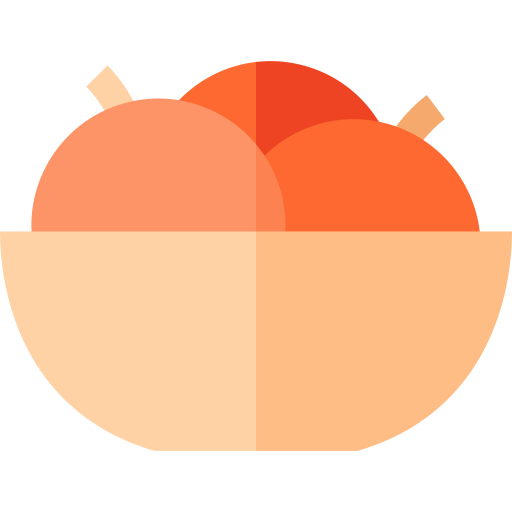 Fruit bowl Basic Straight Flat icon
