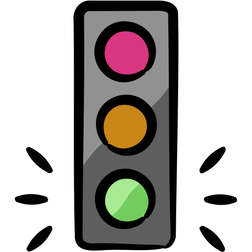 semáforo Generic color hand-drawn icono