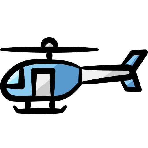 Helicopter Generic color hand-drawn icon