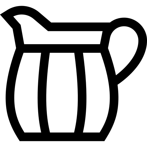 tarro de leche Basic Straight Lineal icono