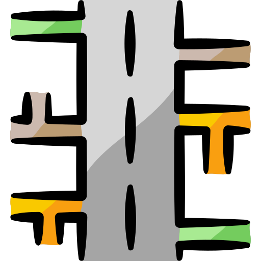 도로 Generic color hand-drawn icon