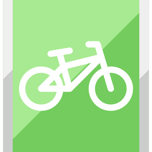 carril de bicicletas Generic color fill icono
