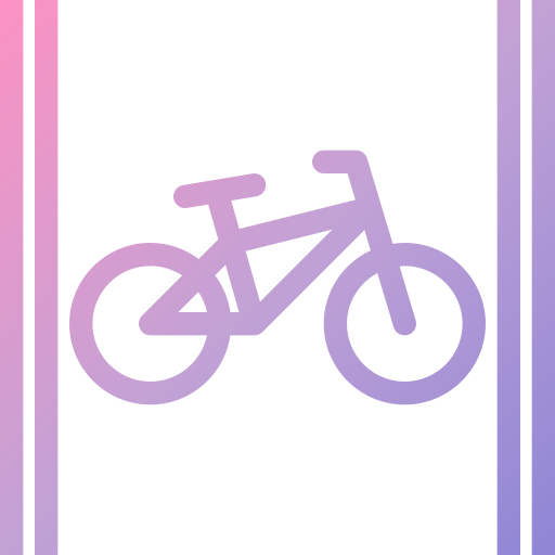 corsia per le bici Generic gradient outline icona