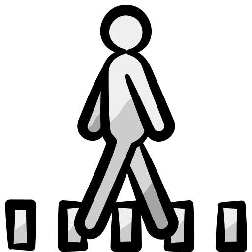 Пешеход Generic color hand-drawn иконка