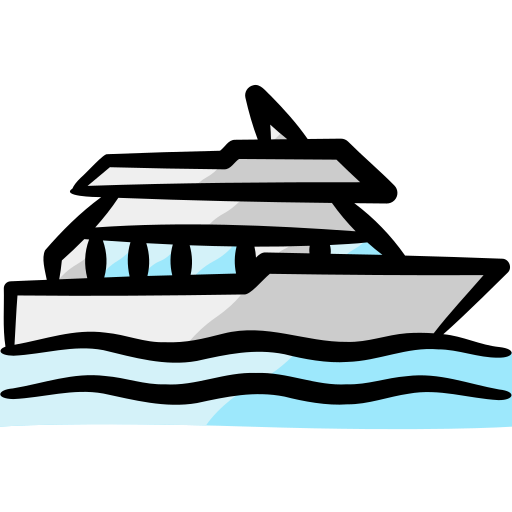 statek Generic color hand-drawn ikona