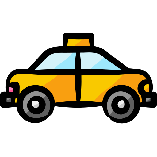 taxi Generic color hand-drawn ikona