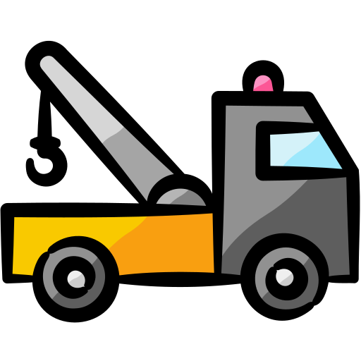 camión de remolque Generic color hand-drawn icono