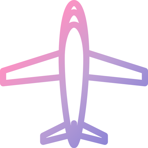 avión Generic gradient outline icono