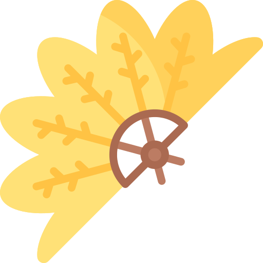 Feather fan Special Flat icon