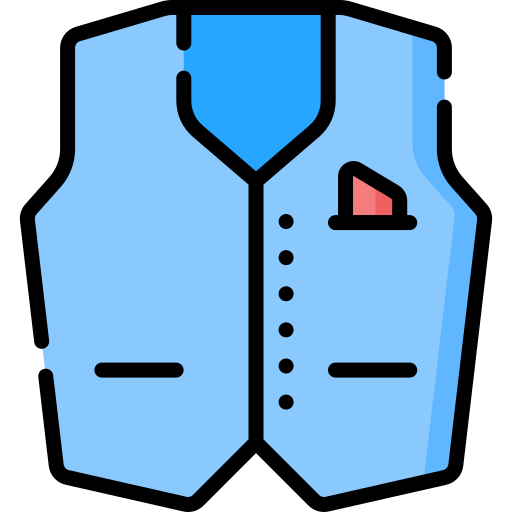 양복 조끼 Special Lineal color icon