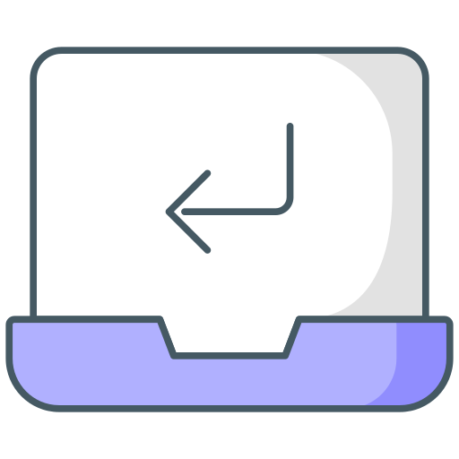 Left down arrow Generic color lineal-color icon