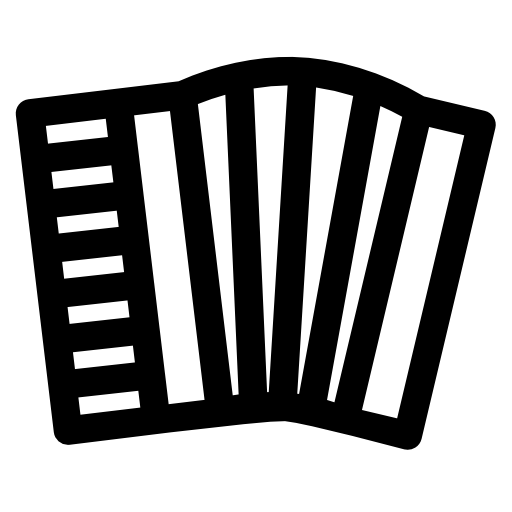 akordeon Basic Rounded Lineal ikona