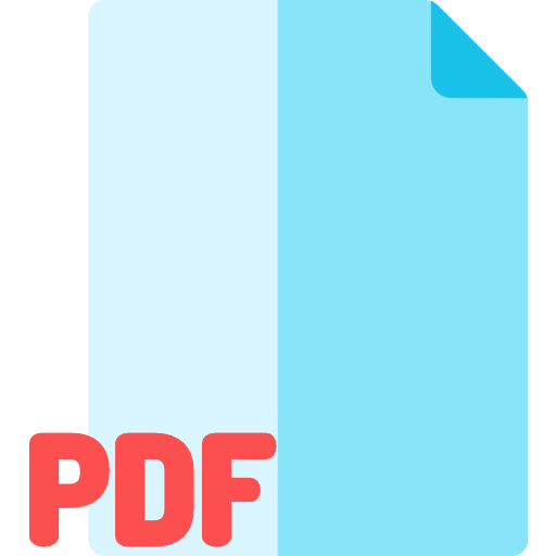 pdf Basic Rounded Flat ikona