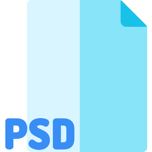 psdファイル Basic Rounded Flat icon