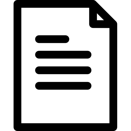 書類 Basic Rounded Lineal icon