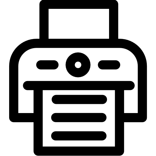 인쇄기 Basic Rounded Lineal icon