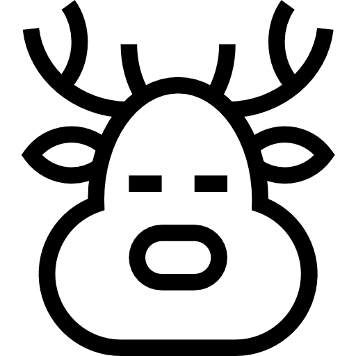 Северный олень Pictogramer Outline иконка