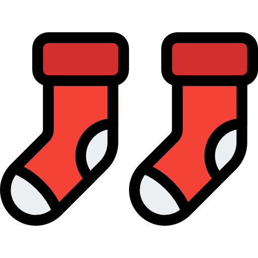sokken Pixel Perfect Lineal Color icoon