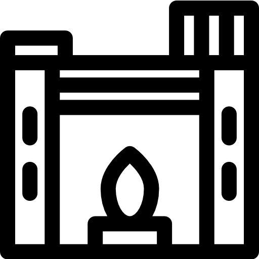 schoorsteen Basic Rounded Lineal icoon