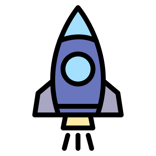 宇宙ロケット Generic color lineal-color icon