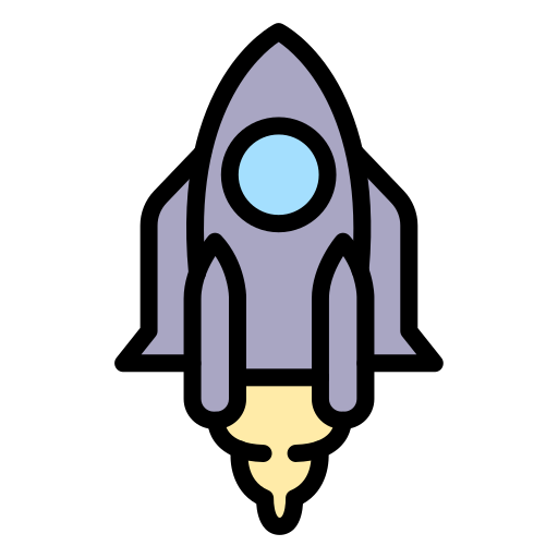 fusée spatiale Generic color lineal-color Icône