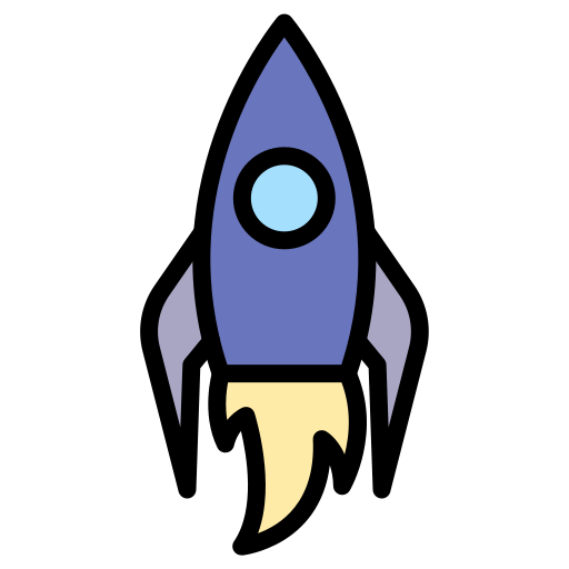 宇宙ロケット Generic color lineal-color icon