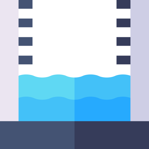 poziom wody Basic Straight Flat ikona