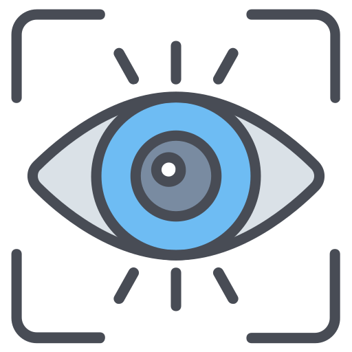 oog scan Generic color lineal-color icoon