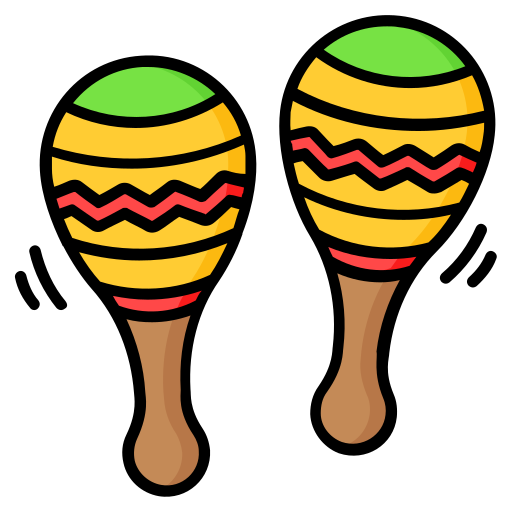marakasy Generic color lineal-color ikona