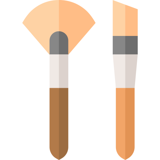 Paintbrush Basic Straight Flat icon