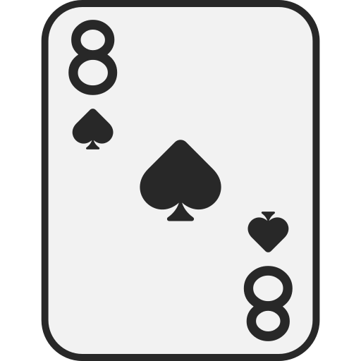 Eight of spades Generic color lineal-color icon