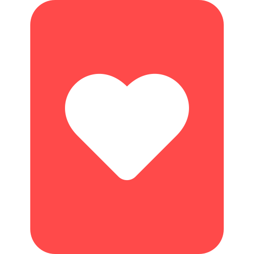 tarjeta de corazon Generic color fill icono