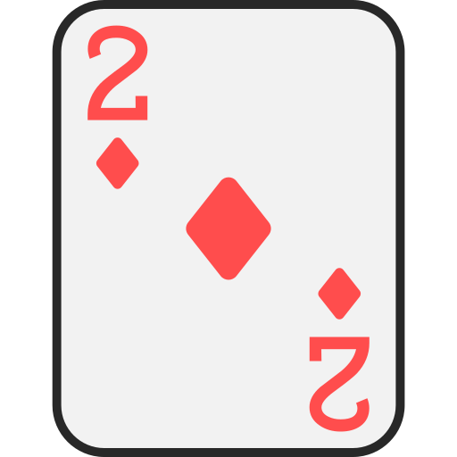 Two of diamonds Generic color lineal-color icon