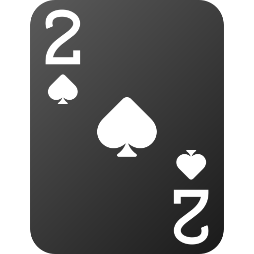 Two of spades Generic gradient fill icon