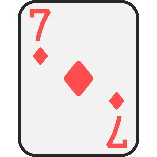 Seven of diamonds Generic color lineal-color icon