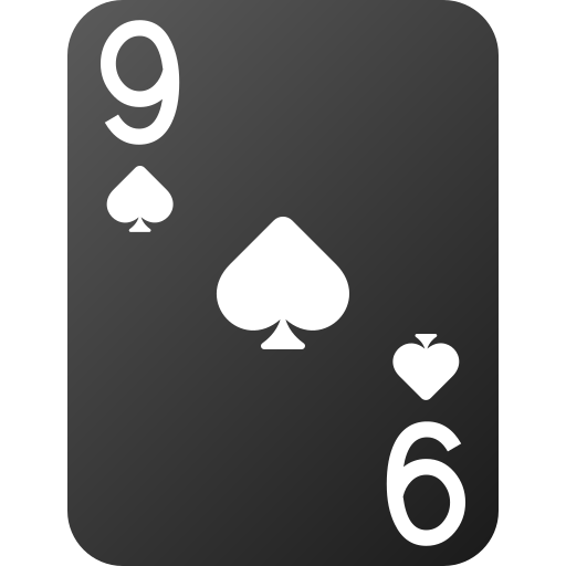 Nine of spades Generic gradient fill icon