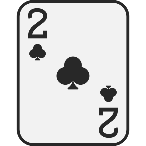 Two of clubs Generic color lineal-color icon