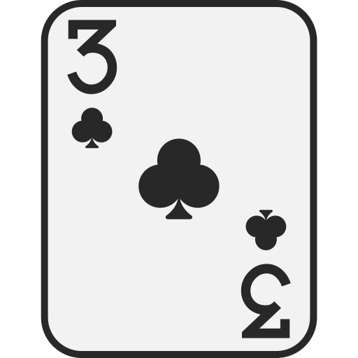 Three of clubs Generic color lineal-color icon