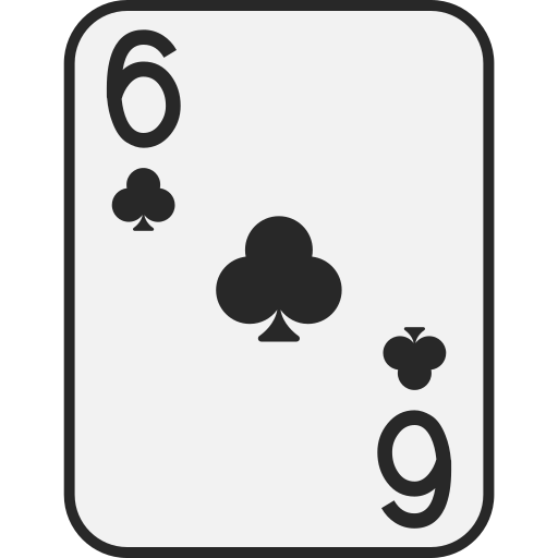 Six of clubs Generic color lineal-color icon
