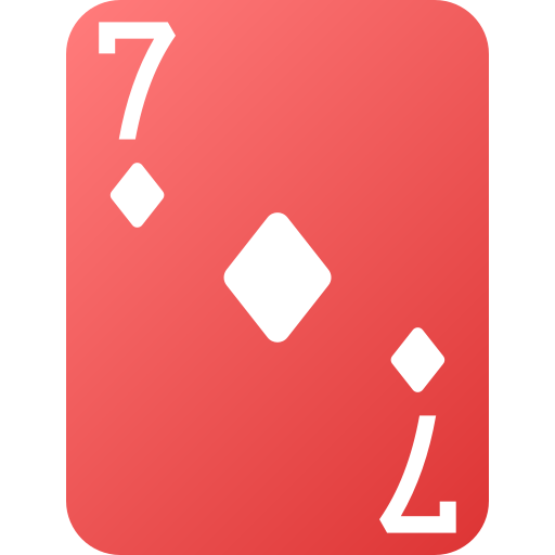 Seven of diamonds Generic gradient fill icon