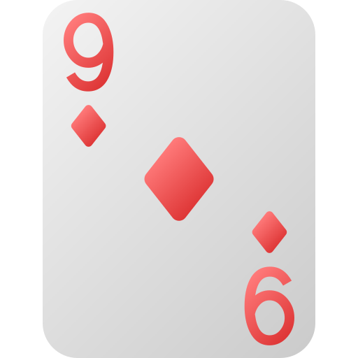 Nine of diamonds Generic gradient fill icon