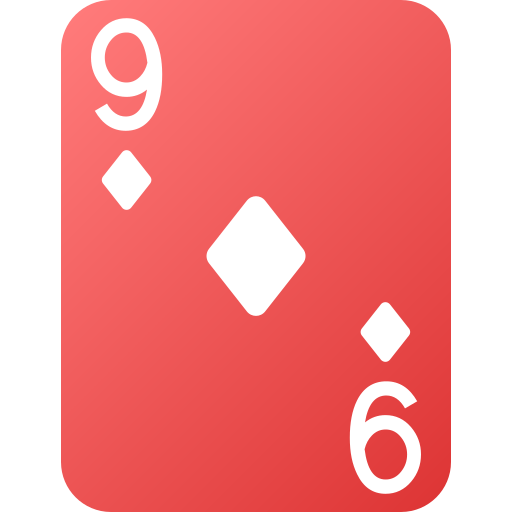 Nine of diamonds Generic gradient fill icon